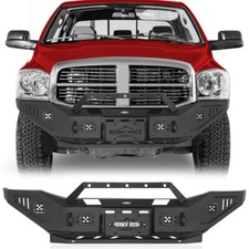 Front Bumper W Winch Plate Light For 2006 2007 2008 2009 Dodge Ram 2500 3500 Front Bumper W Winch Plate Light For 2006 2007 2008 2009 Dodge Ram 2500 3500