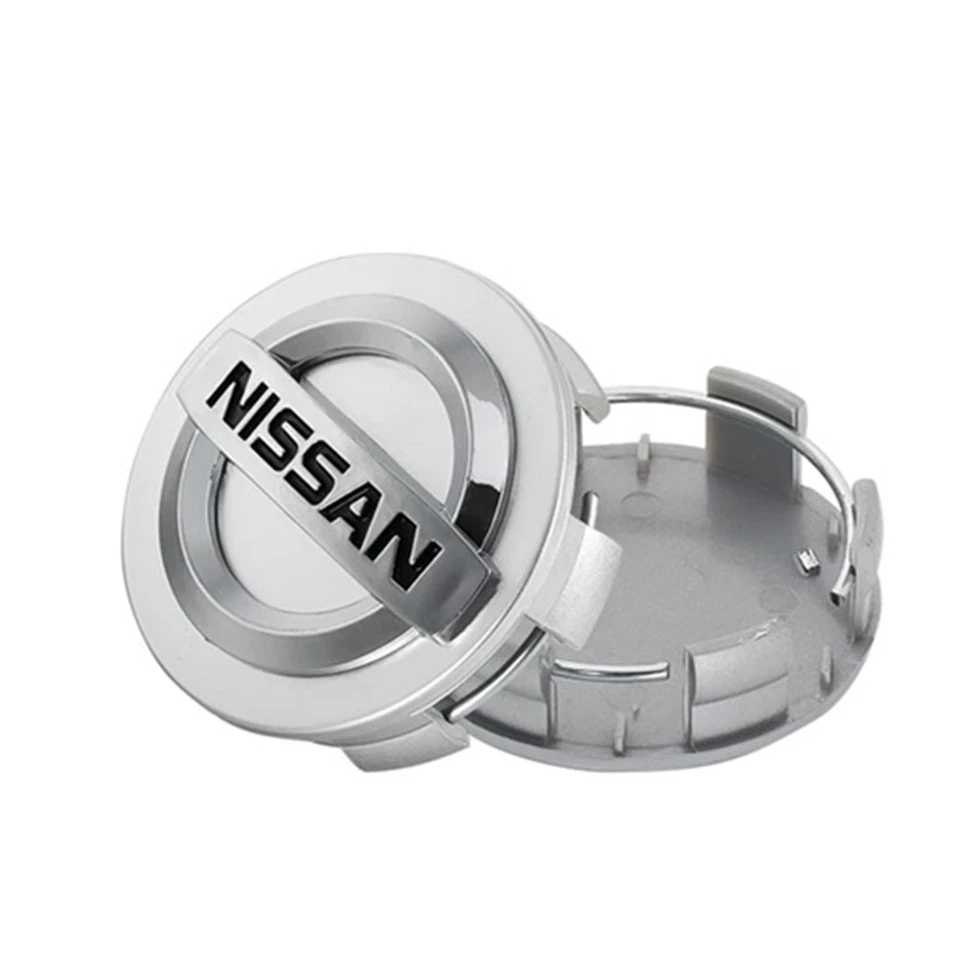 Set of 4 Silver Nissan Wheel Center Cap 54mm for Altima Maxima Murano Versa Leaf - Image 2 of 4