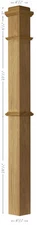 4375 Red Oak Box Newel Post