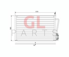 FOR FORD FIESTA VI JHS 2002-2005 Air Condenser A/C Radiator 2S6H19710AC