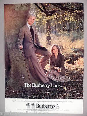 Burberrys PRINT AD 1977 ~~ English Country Clothing, Somerley