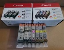 14-Pack Genuine CANON PGI-220/CLI-221 Black/Cyan/Magenta/Yellow Ink Cartridges