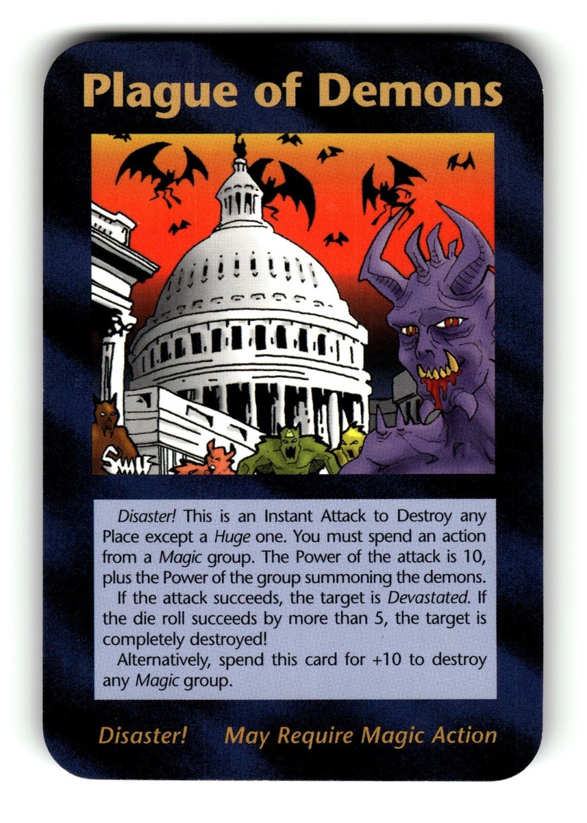 イルミナティカード　Plague of Demons Plague of Demons Card Limited INWO Illuminati New World