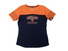 Chicago Bears Women's Two Tone V-Neck T-Shirt - NWT