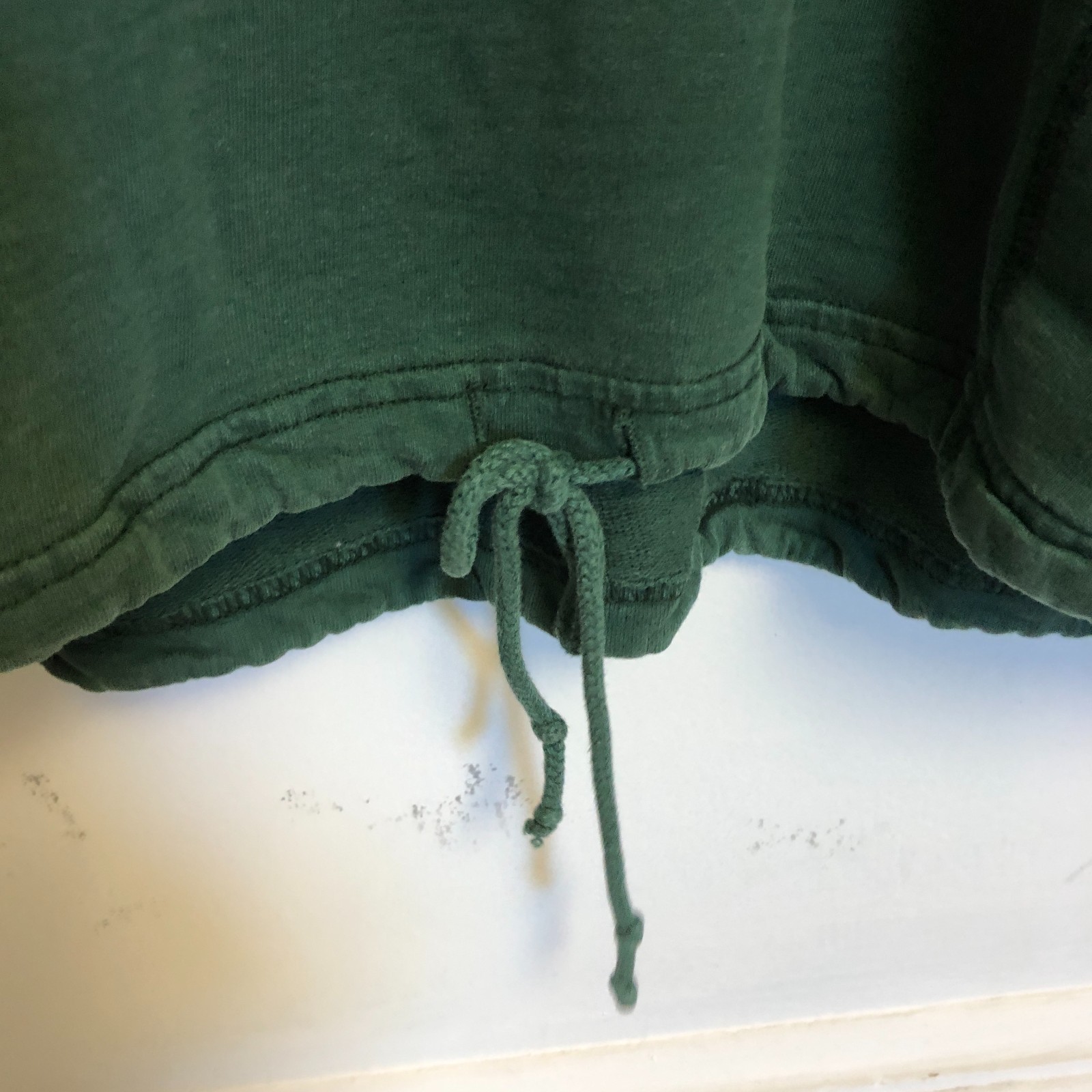RARE vtg Weathervane mens Lightweight Sweatshirt Sz M Green Hooded Drawstring image 5