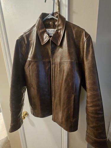 Wilson Men's Brown Leather Jacket, Medium - Picture 6 of 12