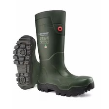 Dunlop Lplkl01.14 Rubber Boot, Black; Green, Men's, 14 Sz, Pr
