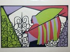 Lula Cardoso Ayres Painting 9" x 7" Framed Brazilian Artist 1910-1987 — photo 2