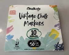 10 Liquid Chalk Art Markers   vintage  3 mm Tip New SEALED BOX
