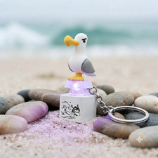 1 pc Seagull Mine Keychain, Seagull Mine Button Keychain ET.