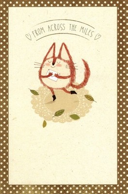 Happy Thanksgiving Red Fox Across The Miles Long Distance Far Away Greeting Card