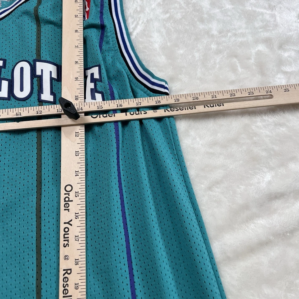 Muggsy Bogues #1 Charlotte Hornets NBA Extra Large Adidas Teal Men's Hardwood - Image 3 of 4