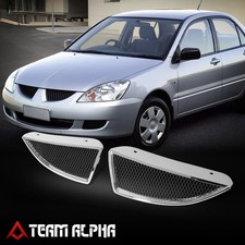 Fits 2004-2005 Mitsubishi Lancer Diamond Wire Honeycomb Mesh Upper Front Grille