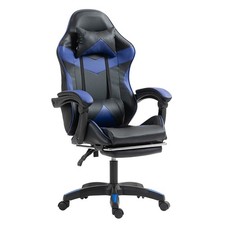 Gaming Chair Swivel Recliner Racing Office PC Video Game Chair with Footrest NEW