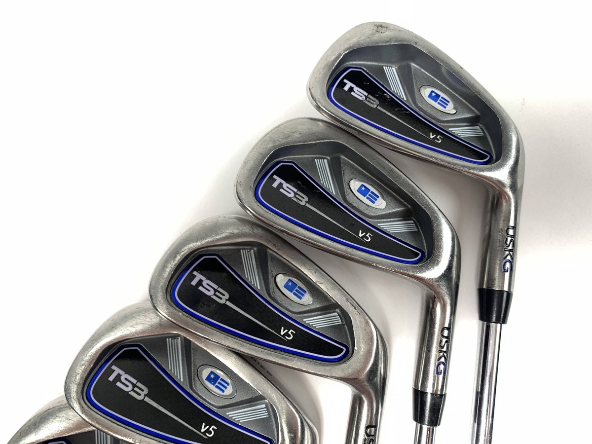 US Kids TS3 V5 Iron Set 5-PW TS3 60'' Maroon Youth Steel Junior RH