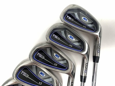 US Kids TS3 V5 Iron Set 5-PW TS3 60'' Maroon Youth Steel Junior RH