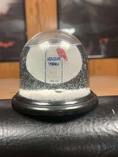 RARE 90'S ABSOLUT VODKA WINTER CHRISTMAS BOTTLE SNOW GLOBE DISPLAY FROM GERMANY