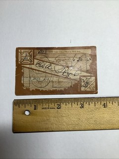 1924 Ku Klux Klan Membership Card Little Rock AR