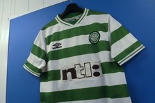 [XS/S] Vintage Umbro Celtic Glasgow Trikot NTL 90s 1999 2000 2001 Fußball Jersey