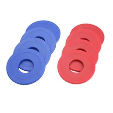 GoSports Plastic Coated Metal Replacement Washer Set - 2.5 inches, Red, Blue