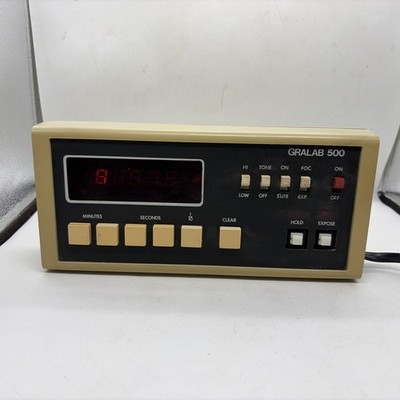 Vintage Gralab Model 500 Digital Darkroom Timer U.S.A Parts
