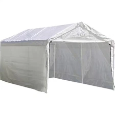 10 Ft. W X 20 Ft. D Sidewalls and Doors Kit for Max AP White Canopy with Uv-Resi