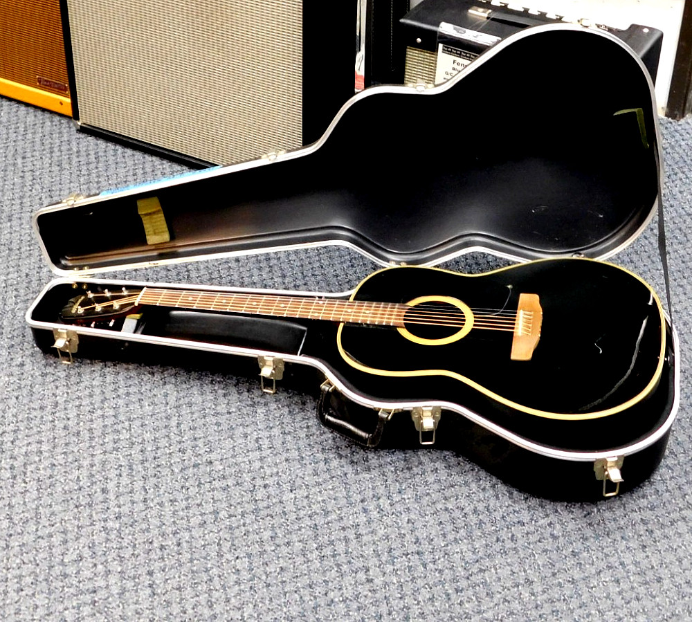 1983 Applause by Ovation AA-31 Acoustic-Electric w /  Case! Gloss Black! VERY NICE