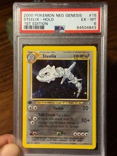 Pokemon TCG Steelix 15/111 Neo Genesis 1st Edition Holo 2000 PSA 6 on eBay