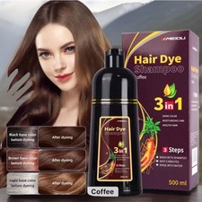MEIDU Coffee C-4 Hair Color Shampoo 3 in 1 Instant Hair Dye Shampoo 500ML