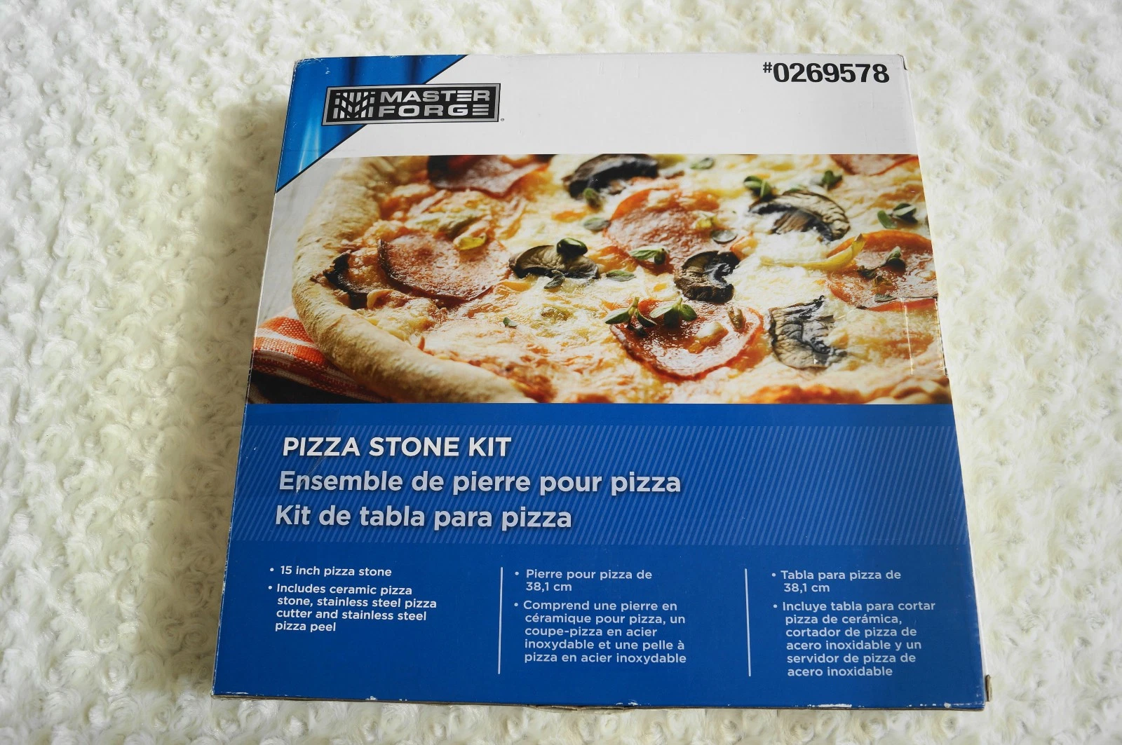 Master Forge Pizza Stone Kit, 15" Ceramic Stone, Stainless Pizza Peel 12”, Cuter
Opens in a new wind