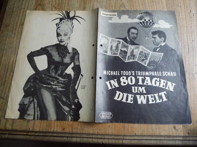 Hausprogramm Michael Todd`s  In 80 Tagen um die Welt   Allstar Film Marlene BACK