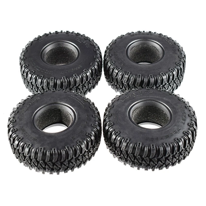 AUSTAR 4x 1.55" Soft Rubber Terrain Wheel Tires for RC Crawler for 1/10 Axial - Image 4 of 4