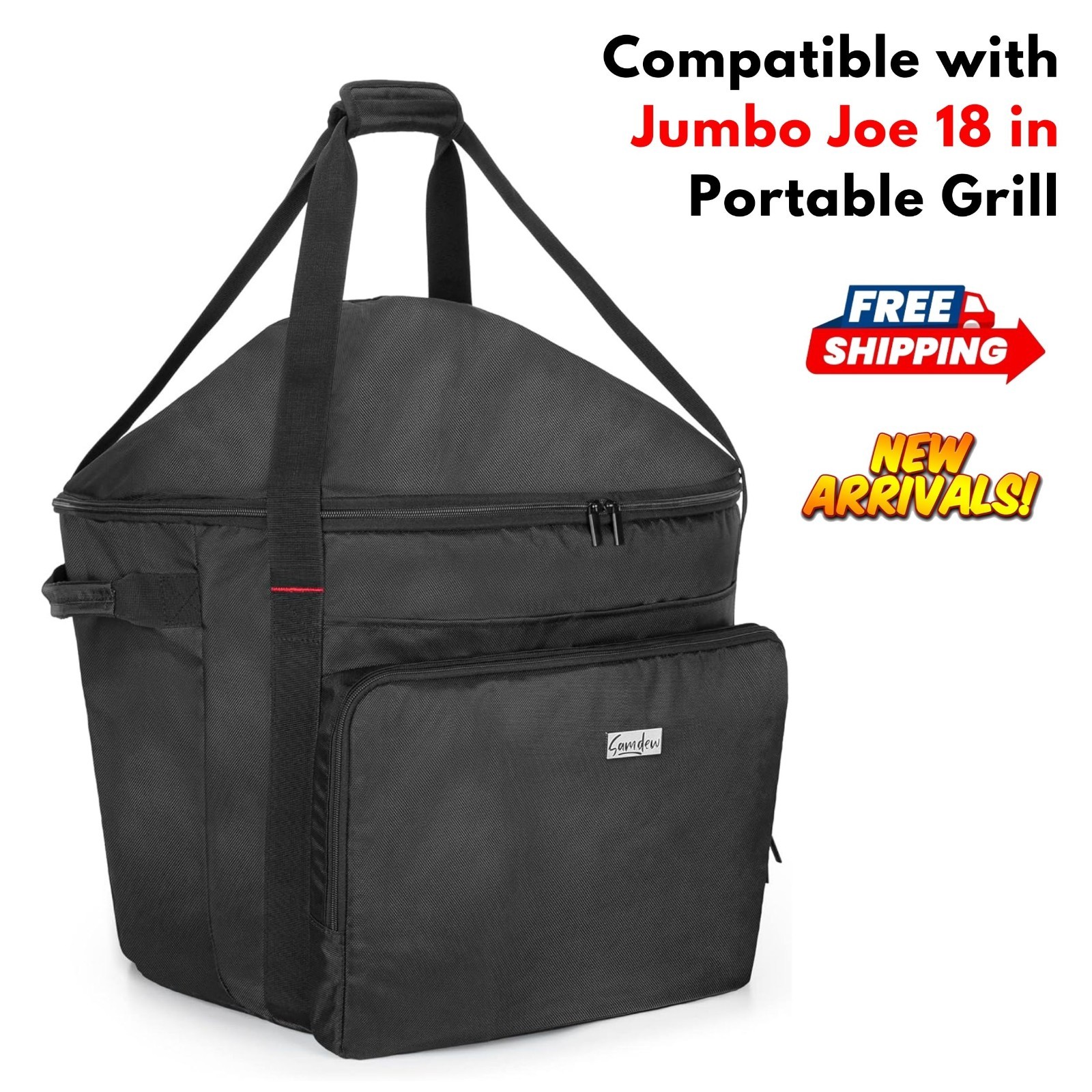 Portable Grill Carry Bag Cover w/ Handle for Weber Jumbo Joe