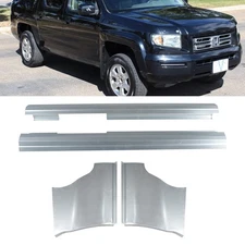 Left & Right Repair Kit Rocker Panel & Lower Fit For 06-14 Honda Ridgeline 4Dr
