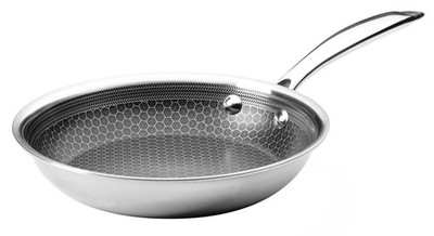 Black Cube Quick Release 8-Inch Stainless Steel Nonstick Frying Pan - Inducti...