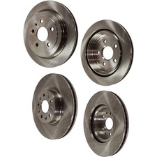 Front and Rear Disc Brake Rotors For 2015-2019 Cadillac CTS RWD Standard Disc
