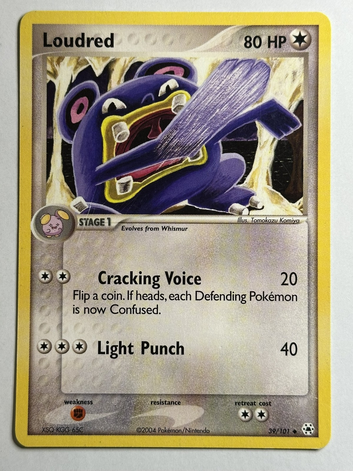 Loudred Hidden Legends 39/101 LP-NM Pokemon card
