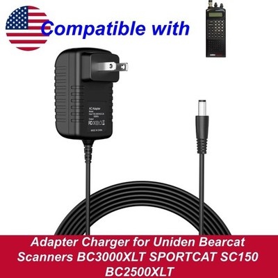 Adapter Charger for Uniden Bearcat Scanners BC3000XLT SPORTCAT SC150 BC2500XLT
