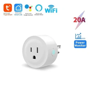 20A WiFi Prise intelligente US Moniteur de puissance Tuya Alexa Google Home Voice Control