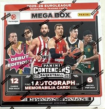 2025-26 PANINI CONTENDERS EUROLEAGUE BASKETBALL HOBBY MEGA BOX
