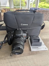 Canon EOS Rebel T6 18.0MP DSLR 18-55mm Lens With Battery  Charger Tested 