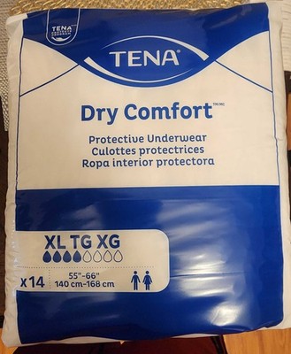 NEW Tena Dry Comfort Protective Underwear X-Large (Pack of 14)