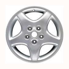 16x6.5 5 Spoke Refurbished Aluminum Wheel Painted Silver 560-06529