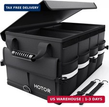 Car Trunk Organizer - Foldable Trunk Organizer for SUV, Car Storage with R