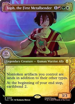 MTG FOIL Toph, the First Metalbender Showcase - Avatar: The Last Airbender #353