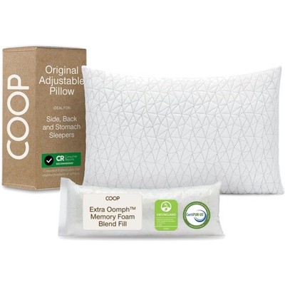Adjustable Pillow, King Size Bed Pillows for Sleeping, Cross Cut Memory Foam ...