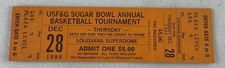 CBK 1989 12/28 USF&G SUGAR BOWL Annual Basketball Tournament Ticket