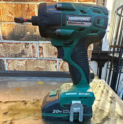 Masterforce FlexPower 20V Brushless 1/4 in Impact Driver 241-0355 w/2.0Ah