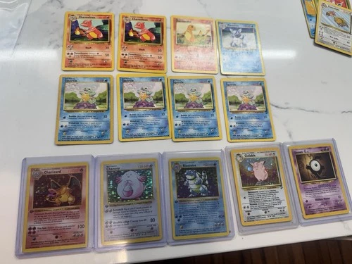 Pokémon TCG Base Set Lot Wizards Charizard Blastoise Holo and others.