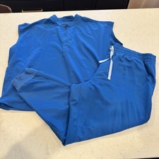 FIGS Women s Scrub Set Top Pants XXL Royal Blue WXXSW1003 PO 2043